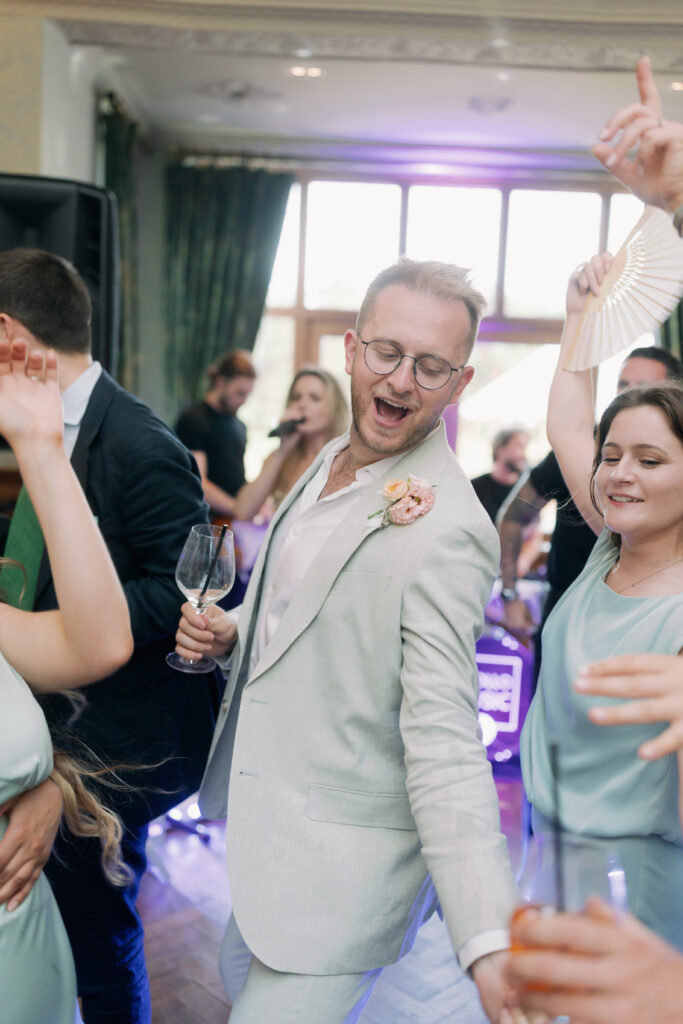 Wedding reception dancing and celebration, luxury wedding photography