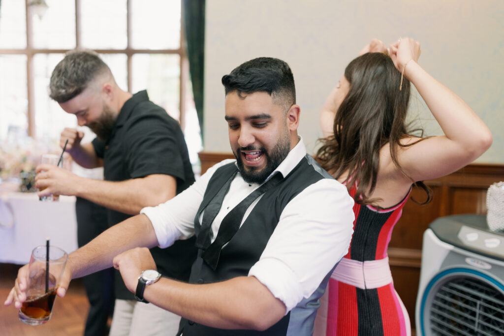 Wedding reception dancing and celebration, luxury wedding photography