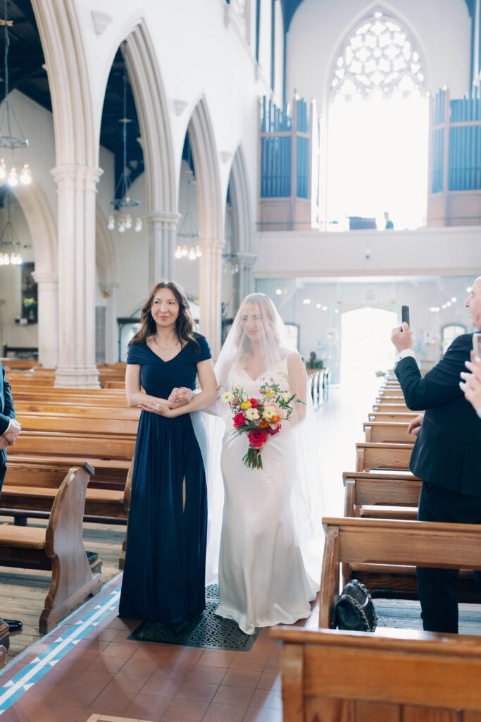 Ceremony atmosphere capturing joy of Sara and Cillian's London celebration