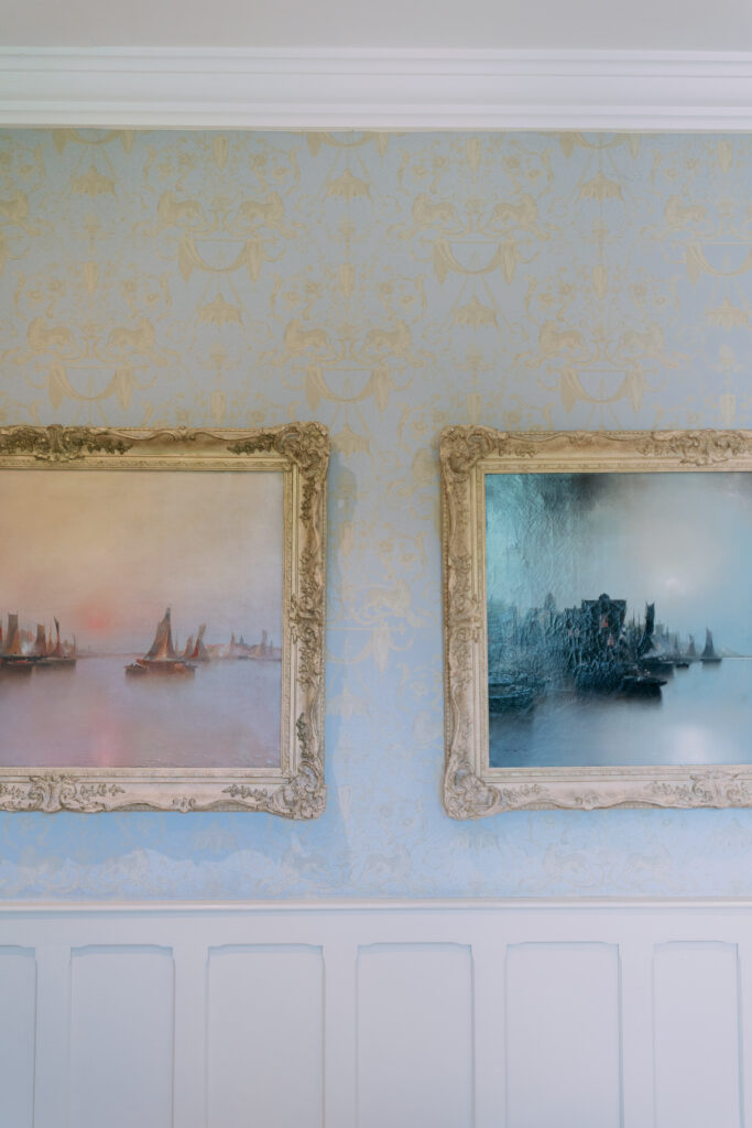 Romantic gallery space at Casterton Grange perfect for wedding portrait sessions