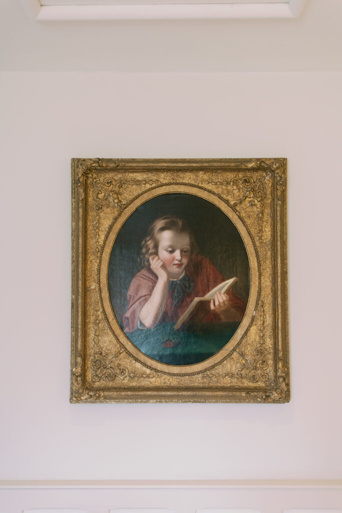 Charming vintage books and accessories at Casterton Grange adding literary romance